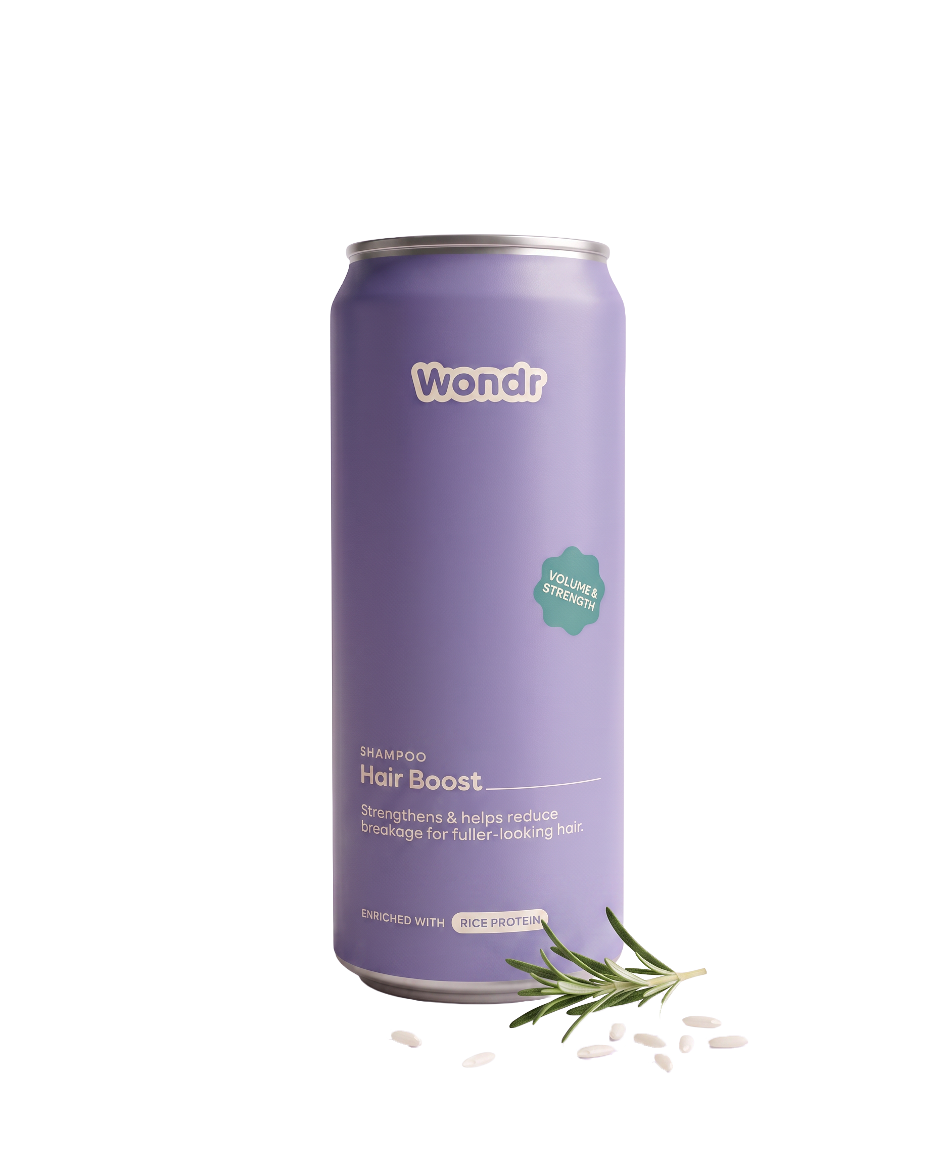 WONDR Liquid Shampoo Hair Boost Rosy Rice refill can