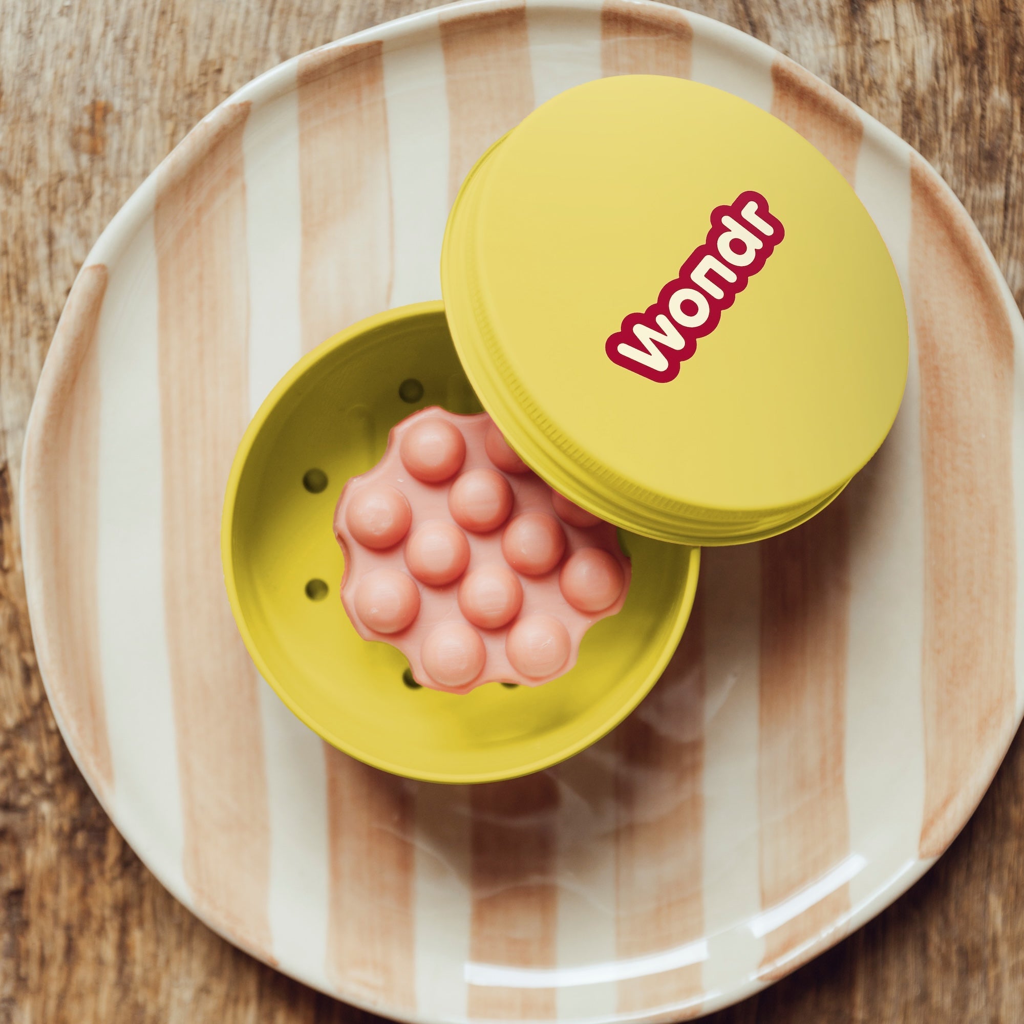 WONDR BEWAAR- EN REISDOOSJE YELLOW