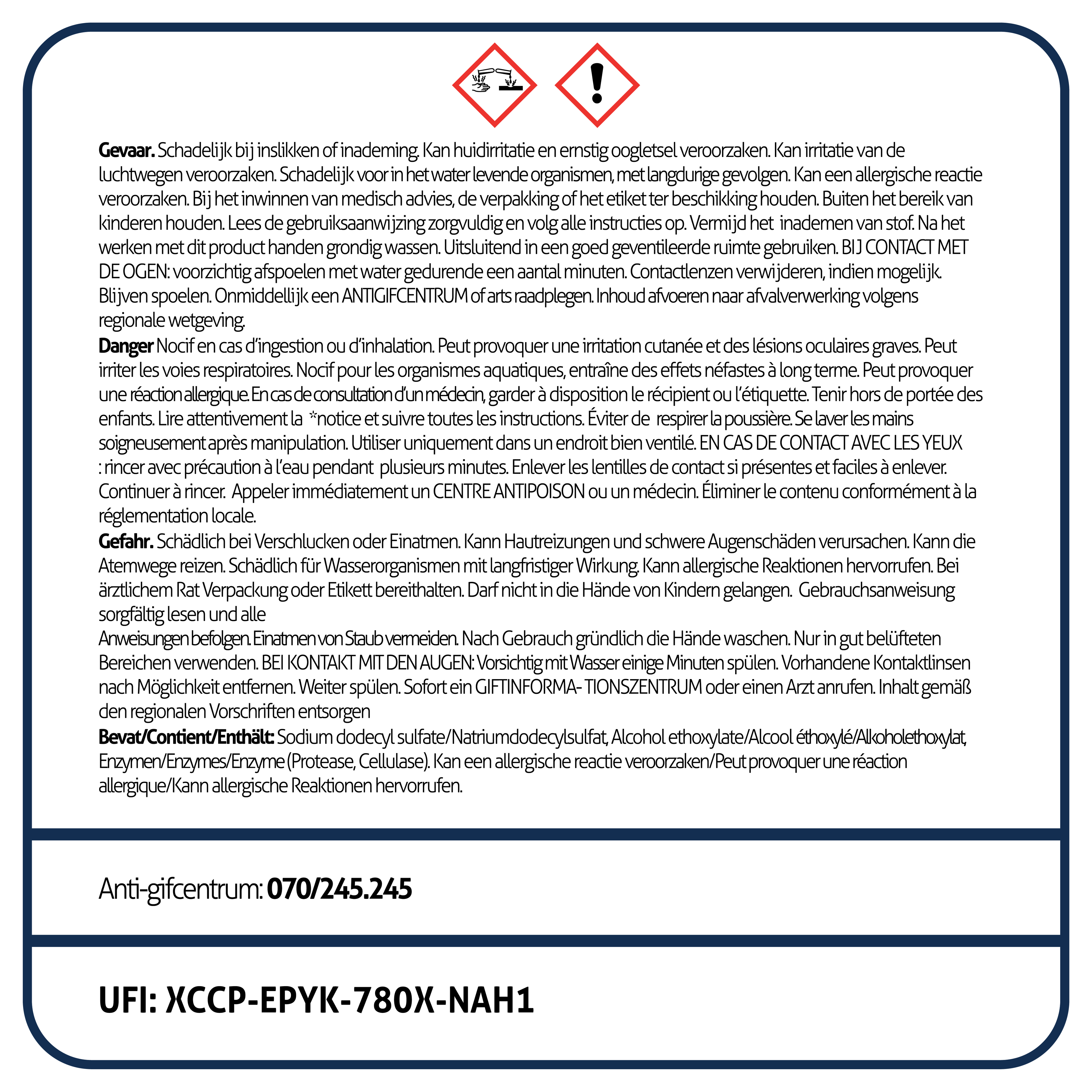 Approvisionnement annuel - bandes de cire pour le linge blanc (6 x 40 lavages)