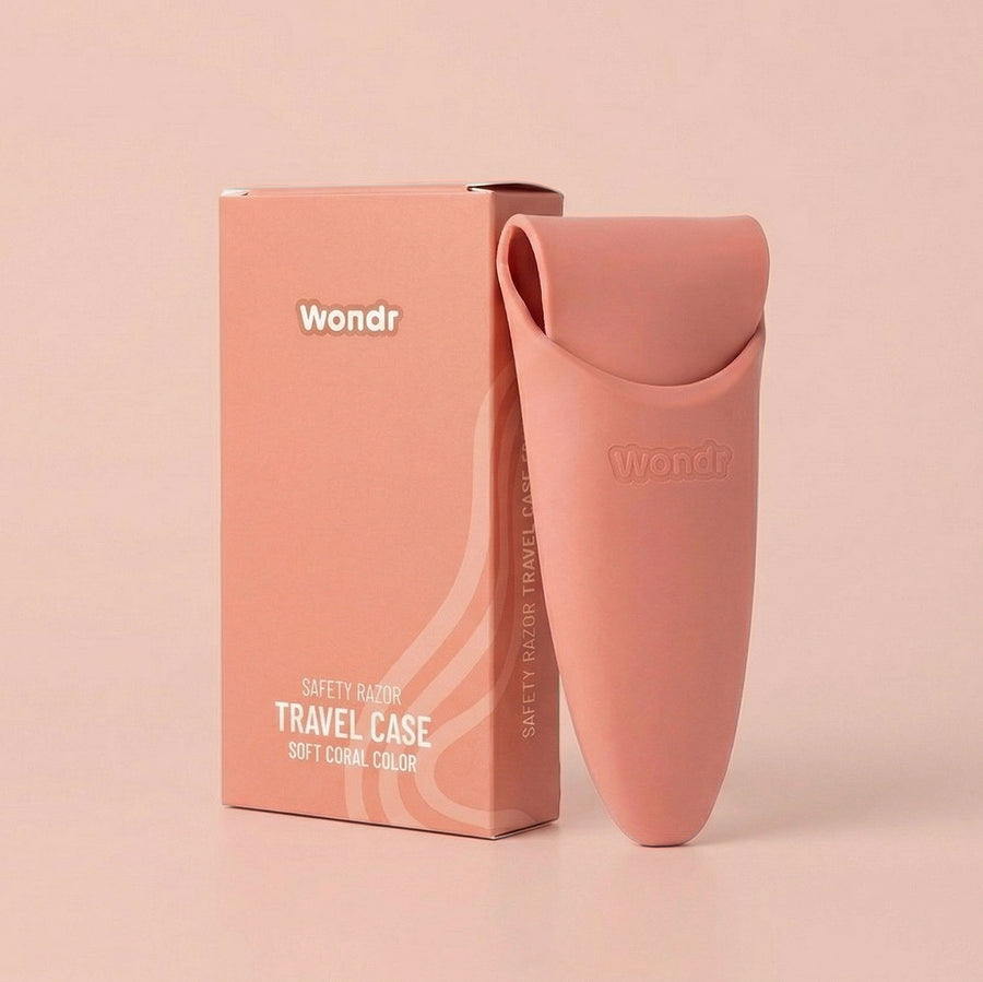 Safety Razor Travel Case - Soft Coral