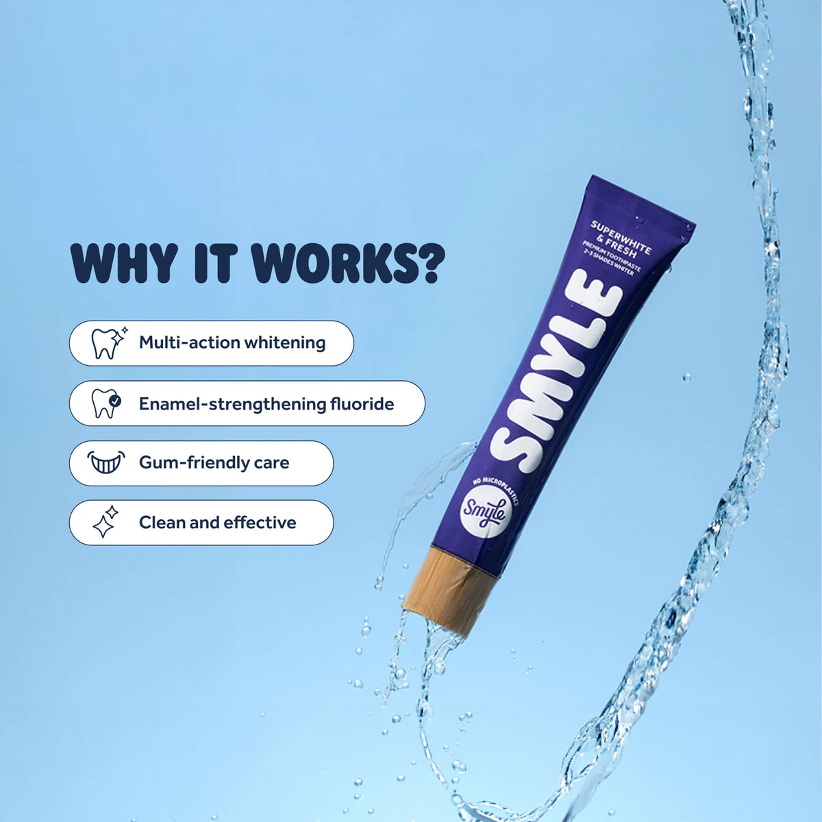 Smyle tandpasta tube | Whitening