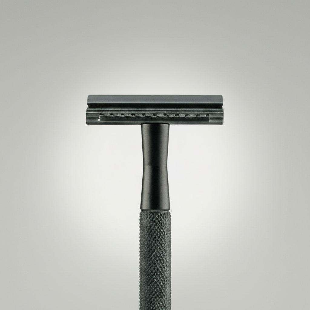 SAFETY RAZOR SCHEERMES + HOUDER + MESJES  | 3 kleuren