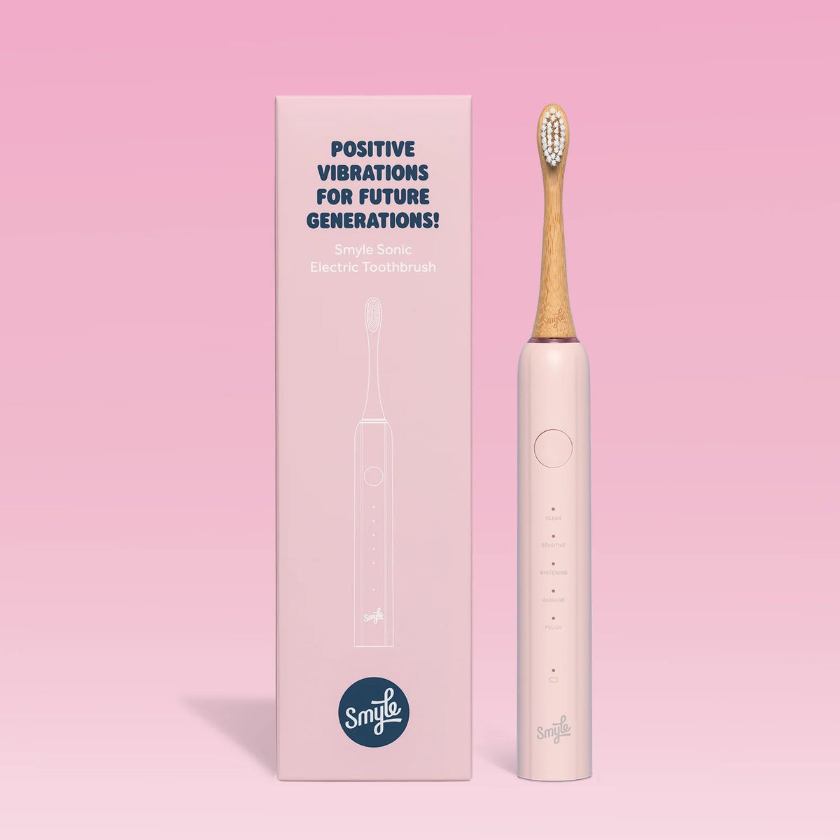Smyle sonische elektrische tandenborstel - Baby pink