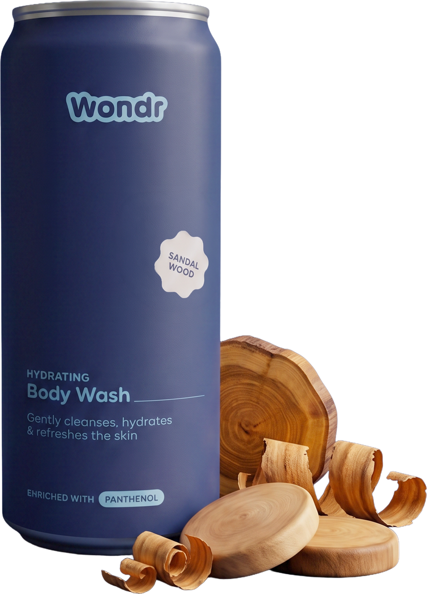 WONDR Sandalwood Body Wash blikje met sandelhout